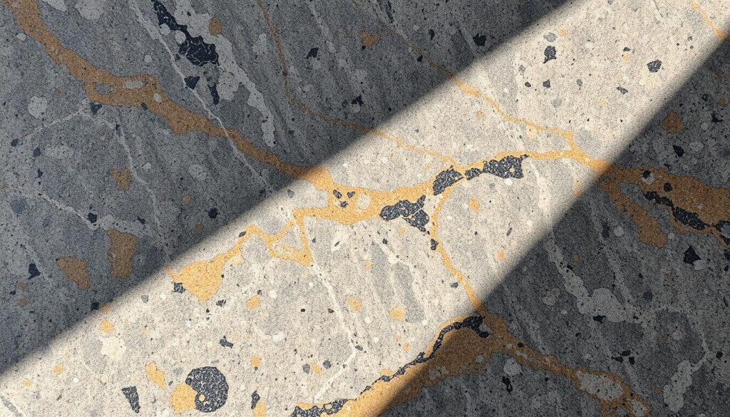 Antique finish granite surface Antique finish granite surface