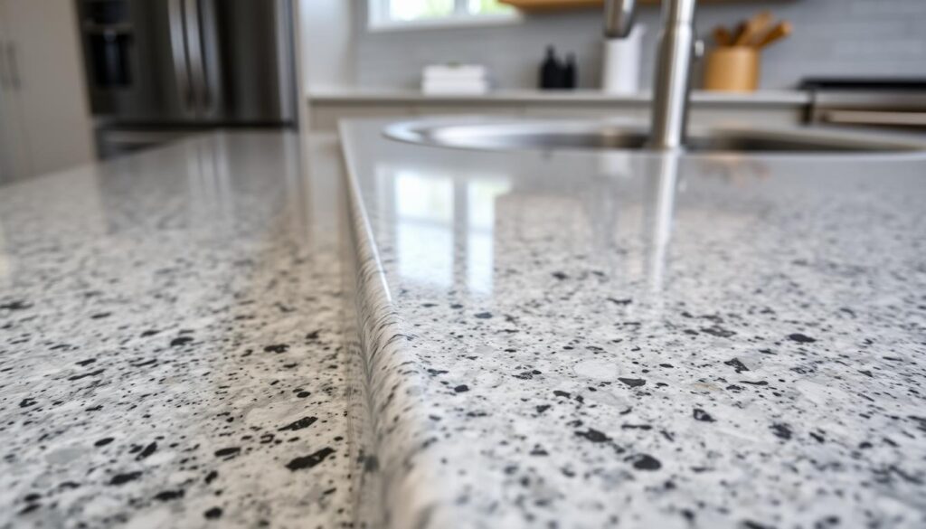 Pencil round granite edge profile Pencil round granite edge profile