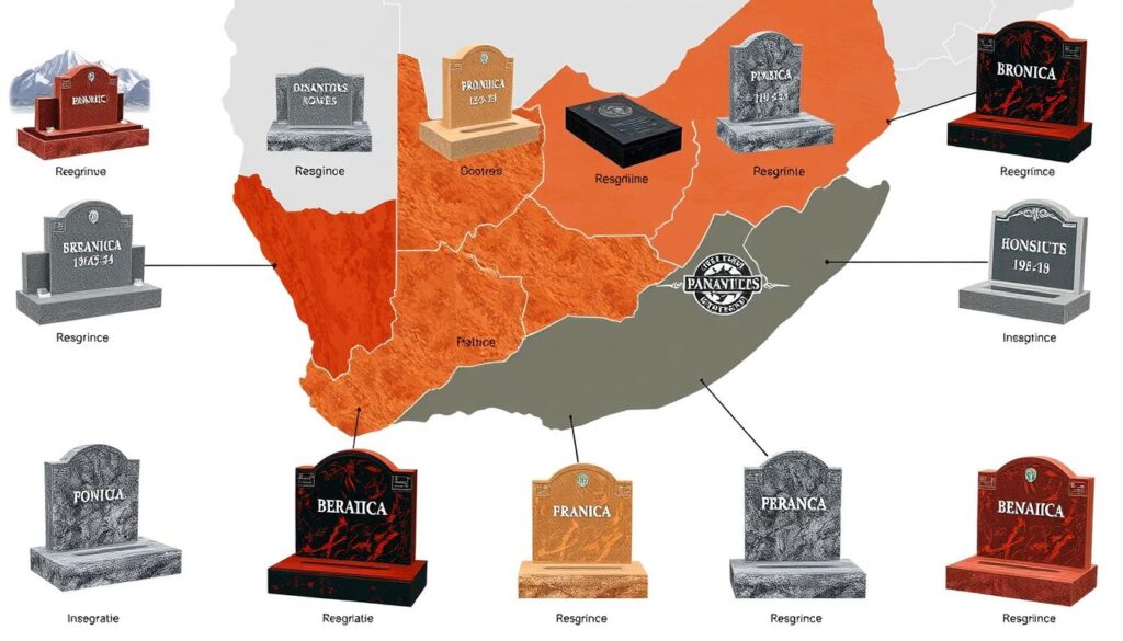 Regional price differences in South African tombstone market Regional price differences in South African tombstone market